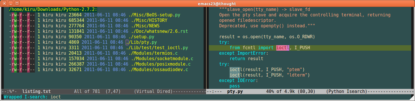 emacs dired